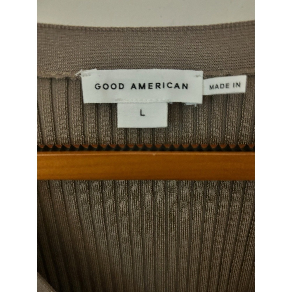 Good American Ribbed Cardigan Size L - Picture 3 of 4